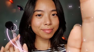 ASMR Slow Personal Attention & Soft Whispers For Sleep 🤍 (Face Brushing, Scalp Massage, Plucking...)