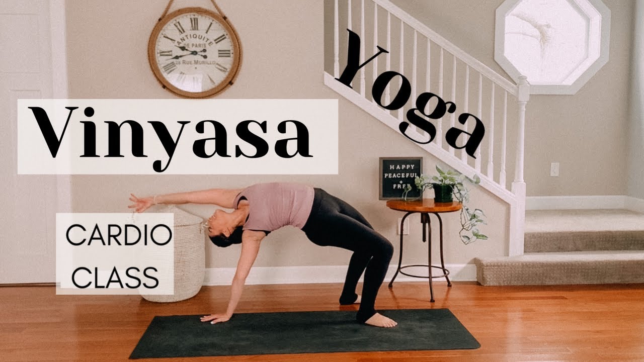 40 MINUTE VINYASA FLOW YOGA CLASS YOGA WITH CARDIO WORKOUT TONE AND