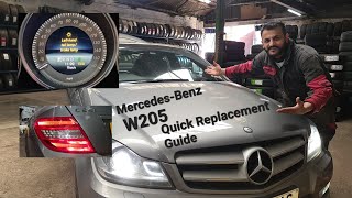 how to replace TAIL lamp | STOP lamp on Mercedes C Class 4K #w204