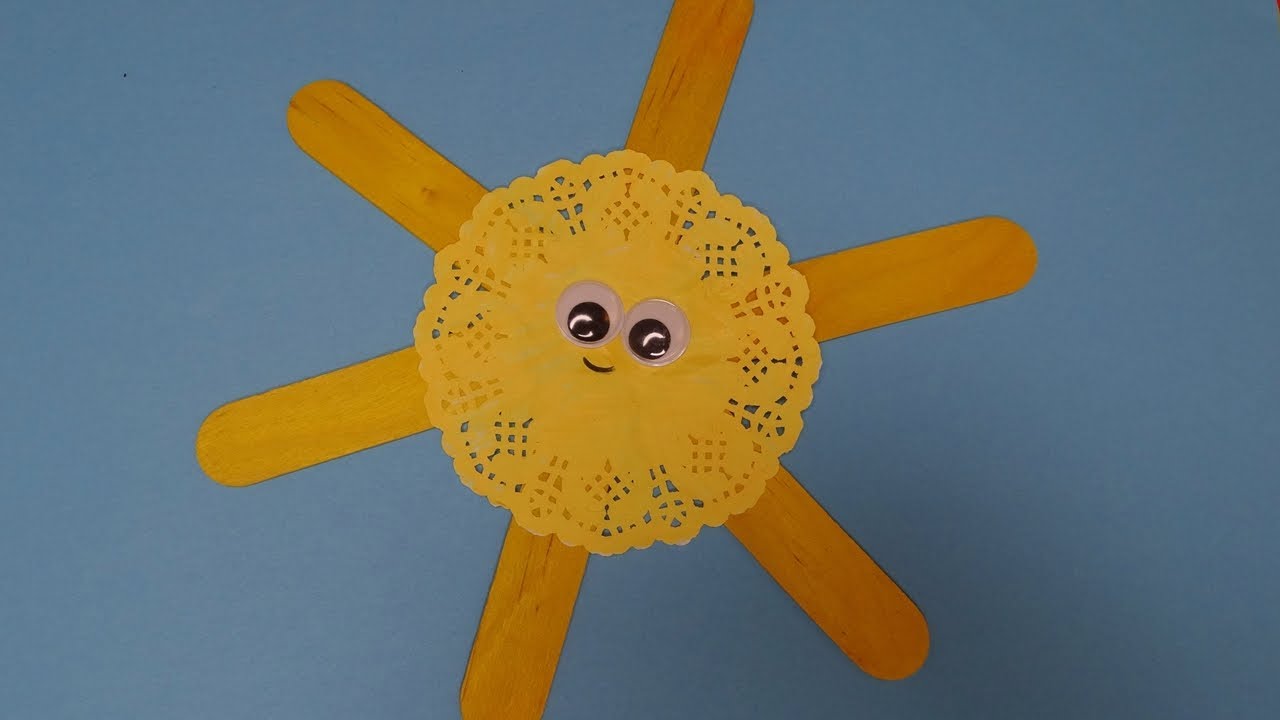 DIY | How to Make a Cute Paper Sun | Easy Paper Doily Crafting Idea | Decoration