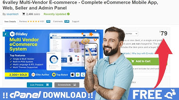 6Valley Multi-Vendor eCommerce CMS Free Download । Free Ecommerce Script Download installation Video