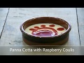 Panna Cotta and Raspberry Coulis