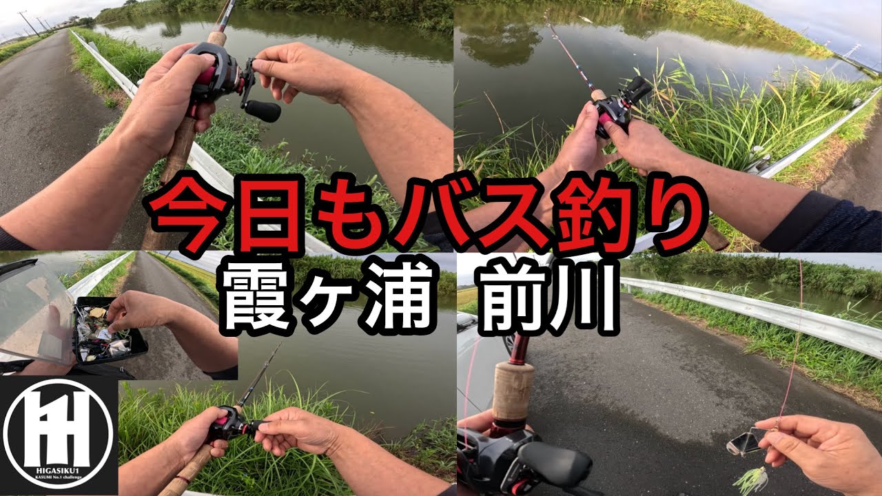 霞ヶ浦バス釣り！大雨後の流入河川2026年8月18日