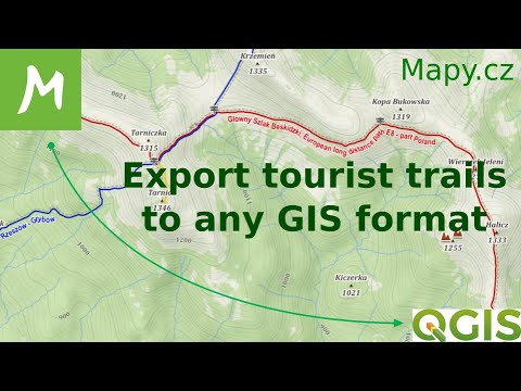 Mapy.cz - export tourist trails to QGIS