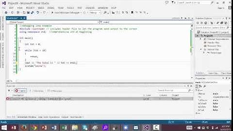 Debugging a C++ Program