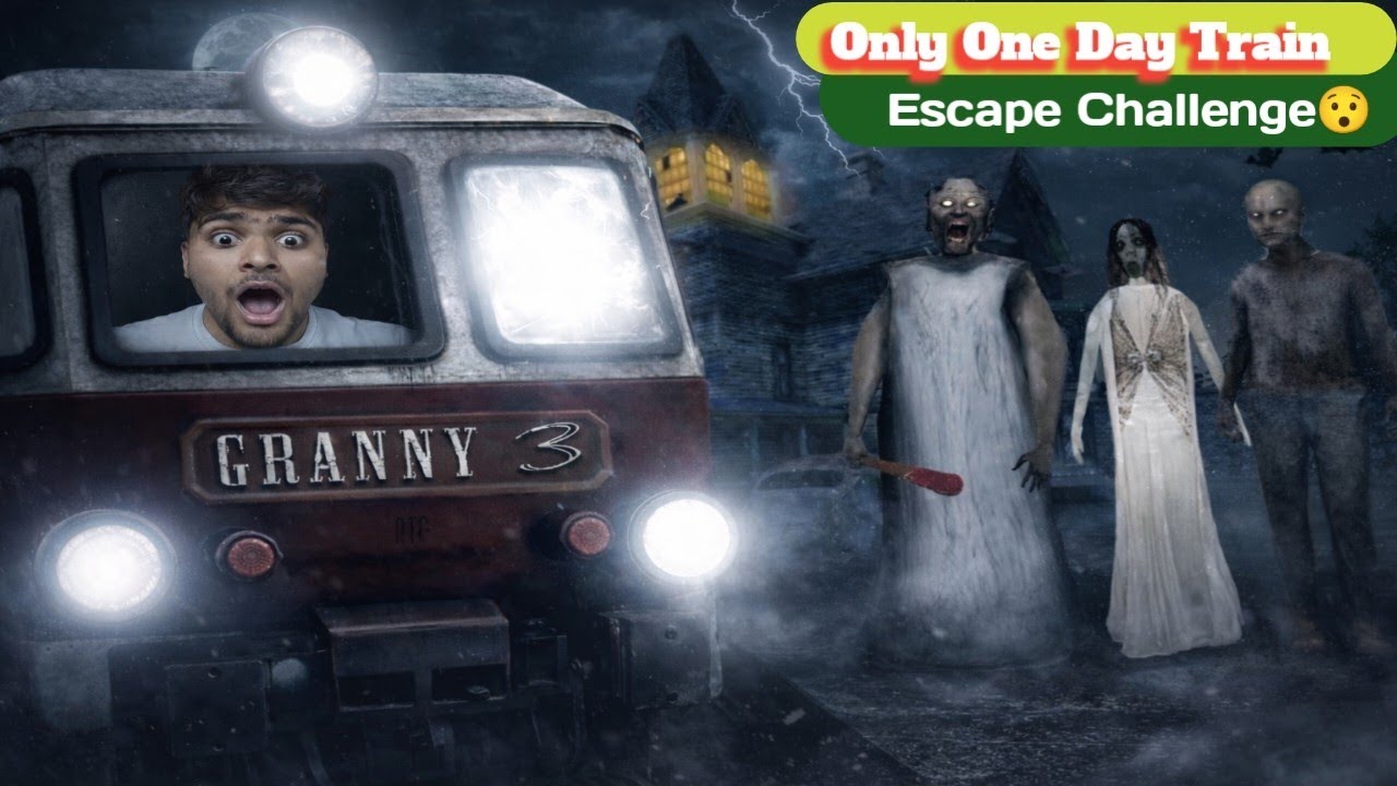 Only One Day Train Escape Challenge 😯 | Granny Chapter 3 Indian Horror gameplay | #gaming 