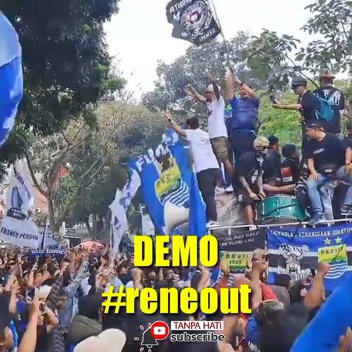 aksi damai Bobotoh DEMO protes RENE OUT #aksidamai #bobotohpersib #protes #reneout #infopersib