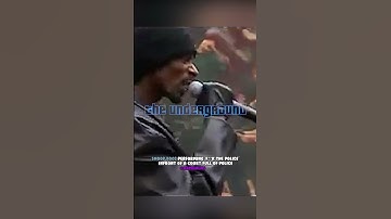 Thumbnail of Snoop Dogg performing "'f*ck the police' in front of a court full of police👮