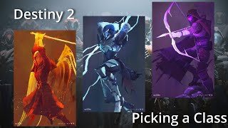 Picking a Class in Destiny 2  Simplified