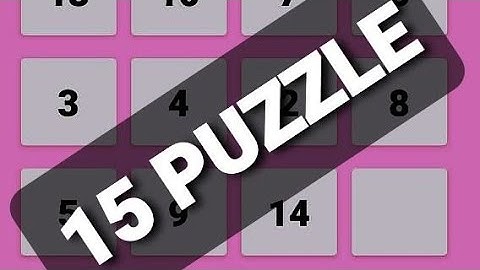 HOW TO MAKE 15 PUZZLE GAME IN 1 HOUR ( SUPER INTRESTING VIDEO ) IN 2021