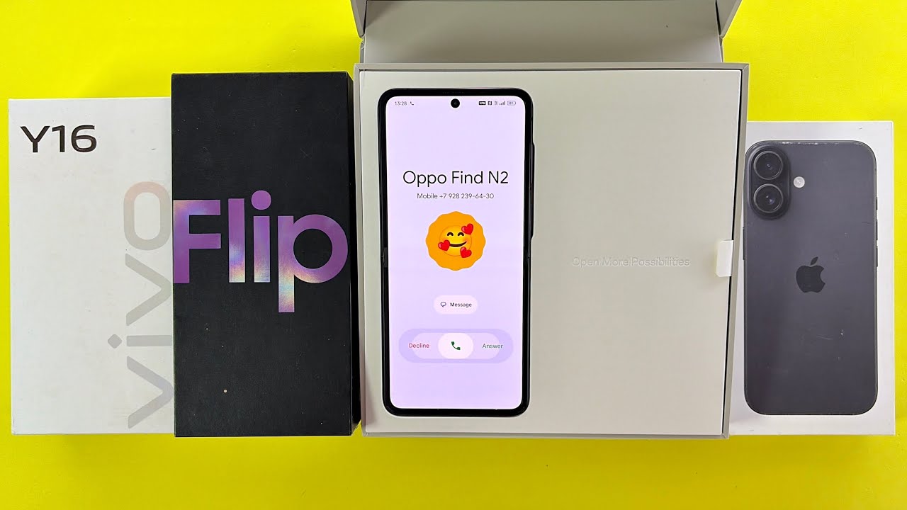 Incoming Call Unboxing Samsung Flip-? | OPPO Find N2 Flip | iPhone-? | ViVo Y16 