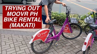 TRYING MOOVR PH AT MAKATI CBD | BIKE RENTAL USING APP screenshot 2