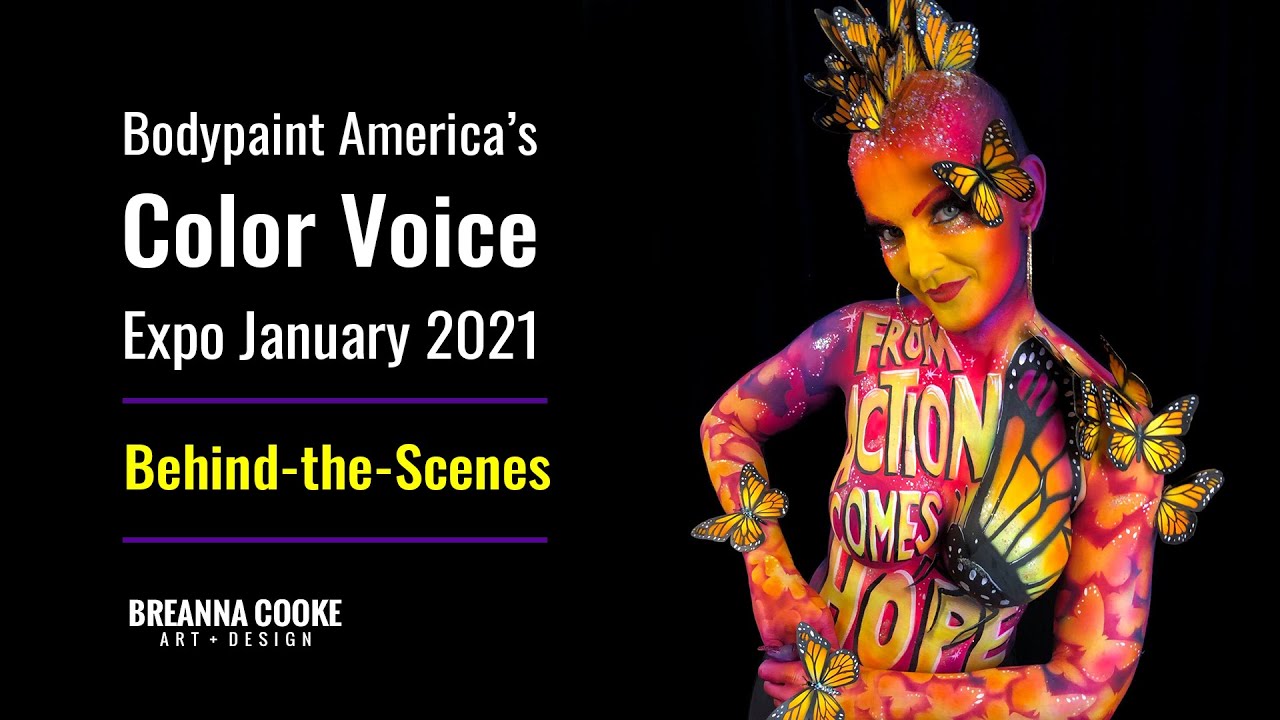 ColorVoice 2021 Body Painting Behind-The-Scenes with Breanna Cooke and Anja Yamaji