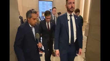 RAW: House Speaker Mike Johnson defends President Trump calling for deaths of Democrats