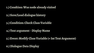 Dialogue Plugin System - Basic Events, Conditions, Text arguments, Save/Load