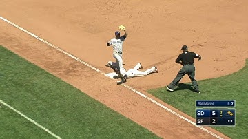 SD@SF: Padres recover from an error, nabs Nunez