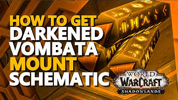 Schematic Darkened Vombata WoW Mount