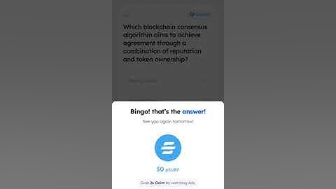 Which blockchain consensus algorithm aims to achieve agreement through a combination of reputation