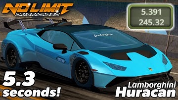 5,3 seconden Lamborghini Huracán Tune - Snelste auto in No Limit Drag Racing 2.0 | Versie 2.4.212