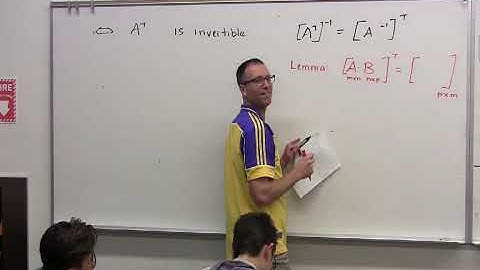 Applied Linear Algebra, Lesson 14, Video 5: The inverse of a transpose