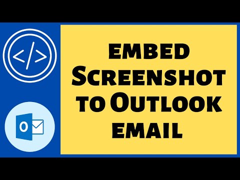 How to Attach (Embedded) a Screenshot to an Email in Outlook?
