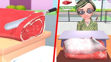 Food Cutting 🥩🌈All Levels Gameplay Walkthrough Android & iOS