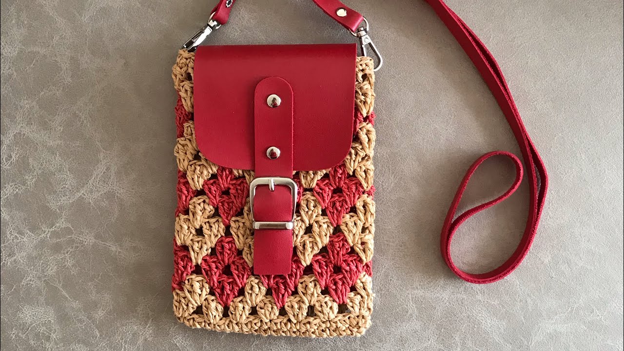 BU MODELE BAYILACAKSINIZ #örgüçantayapımı #telefonçantası #حقيبة الهاتف #sac de téléphone