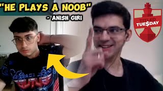 Alireza Firouzja Plays a NOOB Anish Giri in Early Titled Tuesday | Anish Pretending to be a Noob by Chess Kertz 10,192 views 13 days ago 9 minutes, 3 seconds