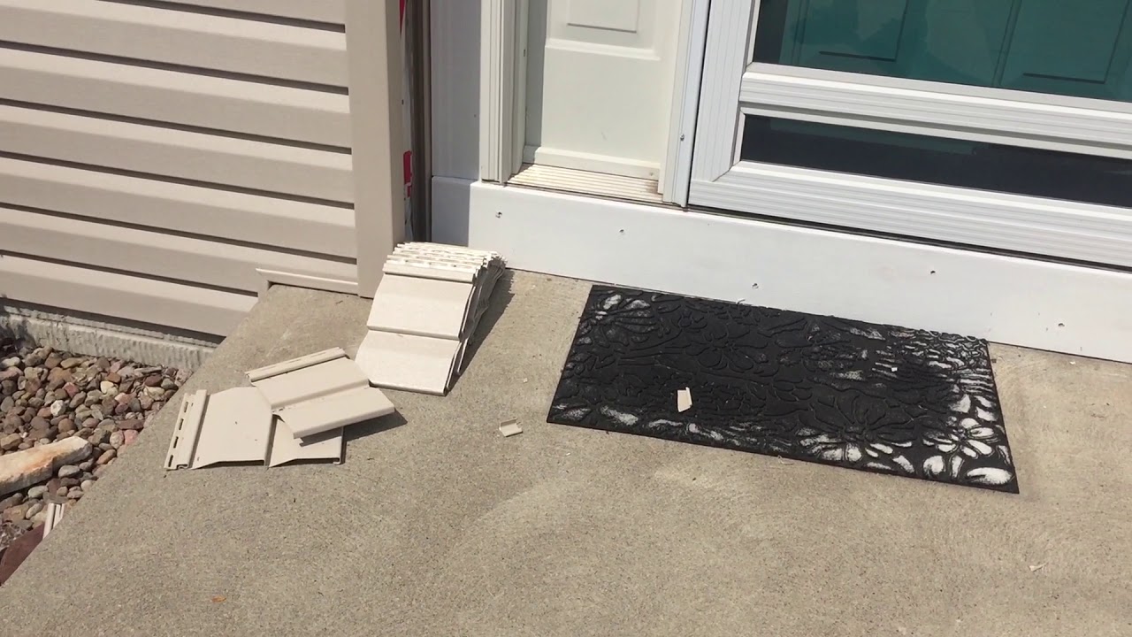 Almost seamless Royal woodland vinyl siding replacement in Omaha - YouTube