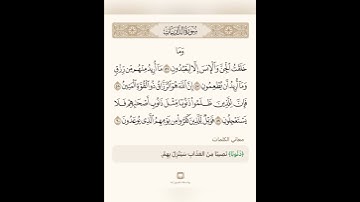 السراج في بيان غريب القران سورة الذاريات 14 مع تلاوة الشيخ سعد الغامدي