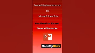Keyboard Shortcuts for Microsoft PowerPoint | General Shortcuts #microsoftword #microsoft #pc