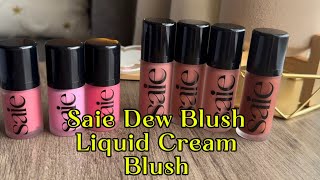 تجربة درجات أحمر الخدود السائل Saie Dew Blush 🦞 screenshot 5