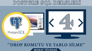 PostgreSQL Ders 4 Drop Komutu Ve Tablo Silme