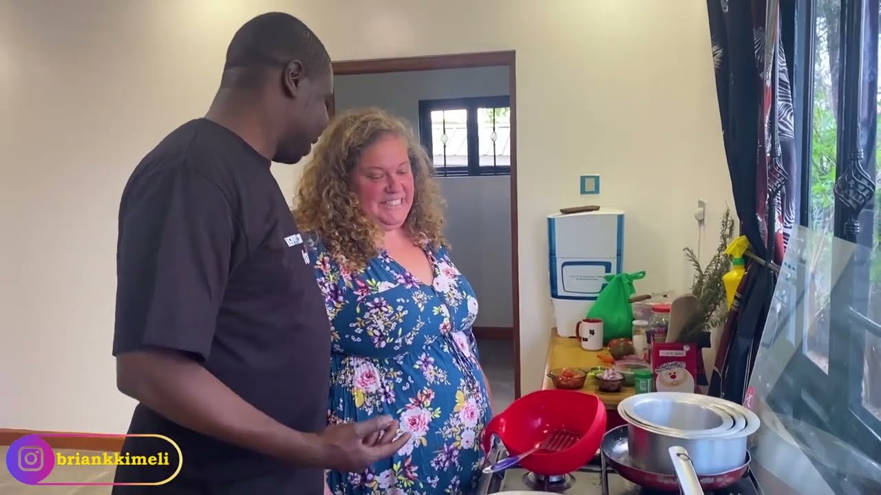 MZUNGU WIFE COOKING OMENA FOR KENYAN HUSBAND