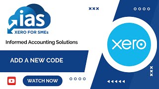 Xero Tips - How to add a new code in Xero.