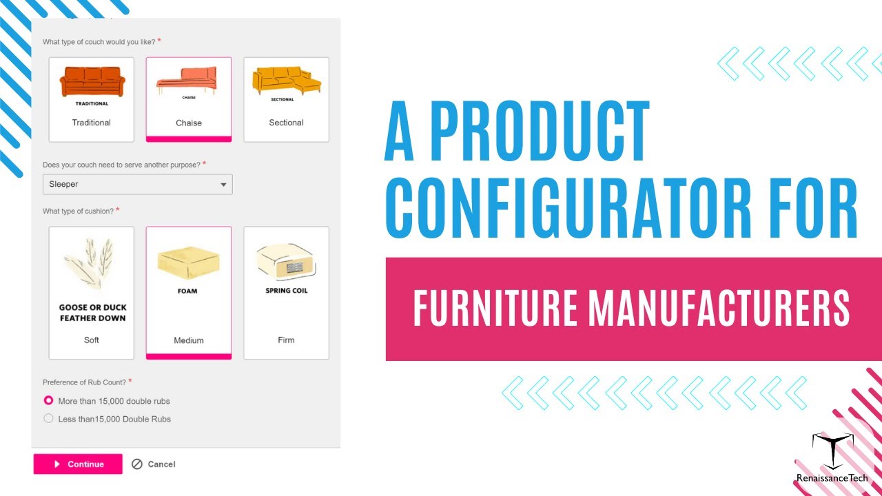 3D Product Configurator for Furniture Manufacturing - YouTube