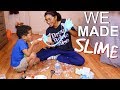 I Made Slime With My Little Brother *its kinda funny so watch it*