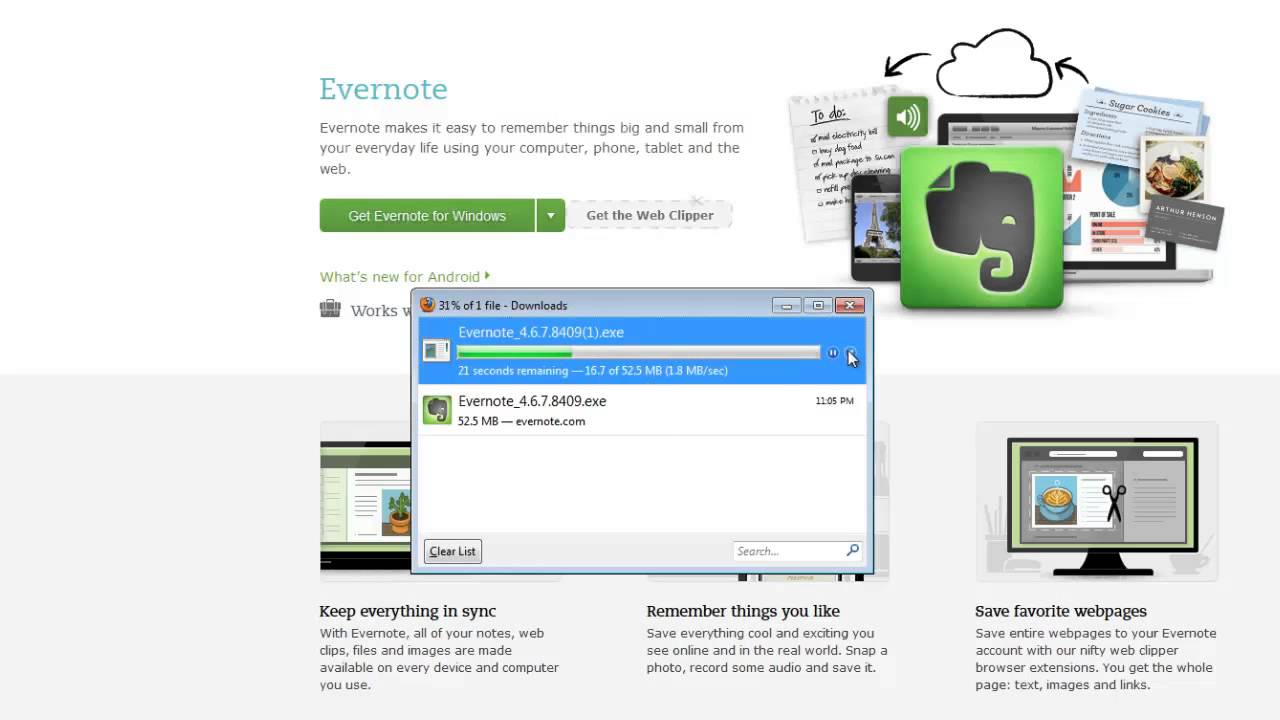 should i download evernote to imac