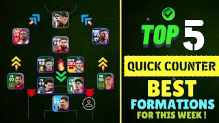 Top 5 Quick Counter Best Formations In eFootball 2024 Mobile | 4-2-1-3 is Available!??