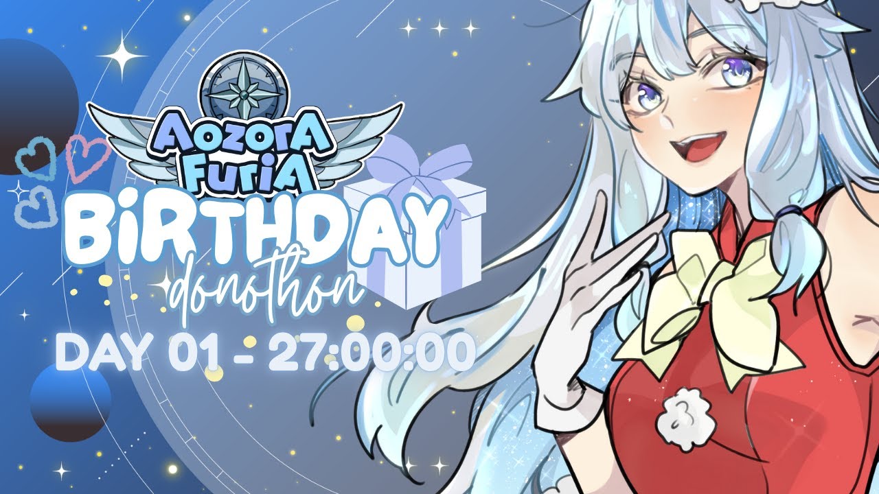 【 BIRTHDAY DONOTHON DAY 01 】chill first day! we play cozy games (HKIA / Genshin Impact)