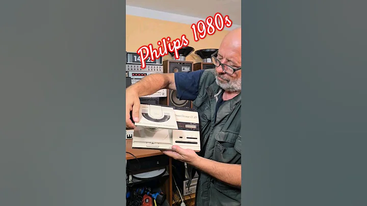 #1980s Vintage PHILIPS CD PLAYER made in Belgium year 1987 - CD 207 @Angelicaaudio