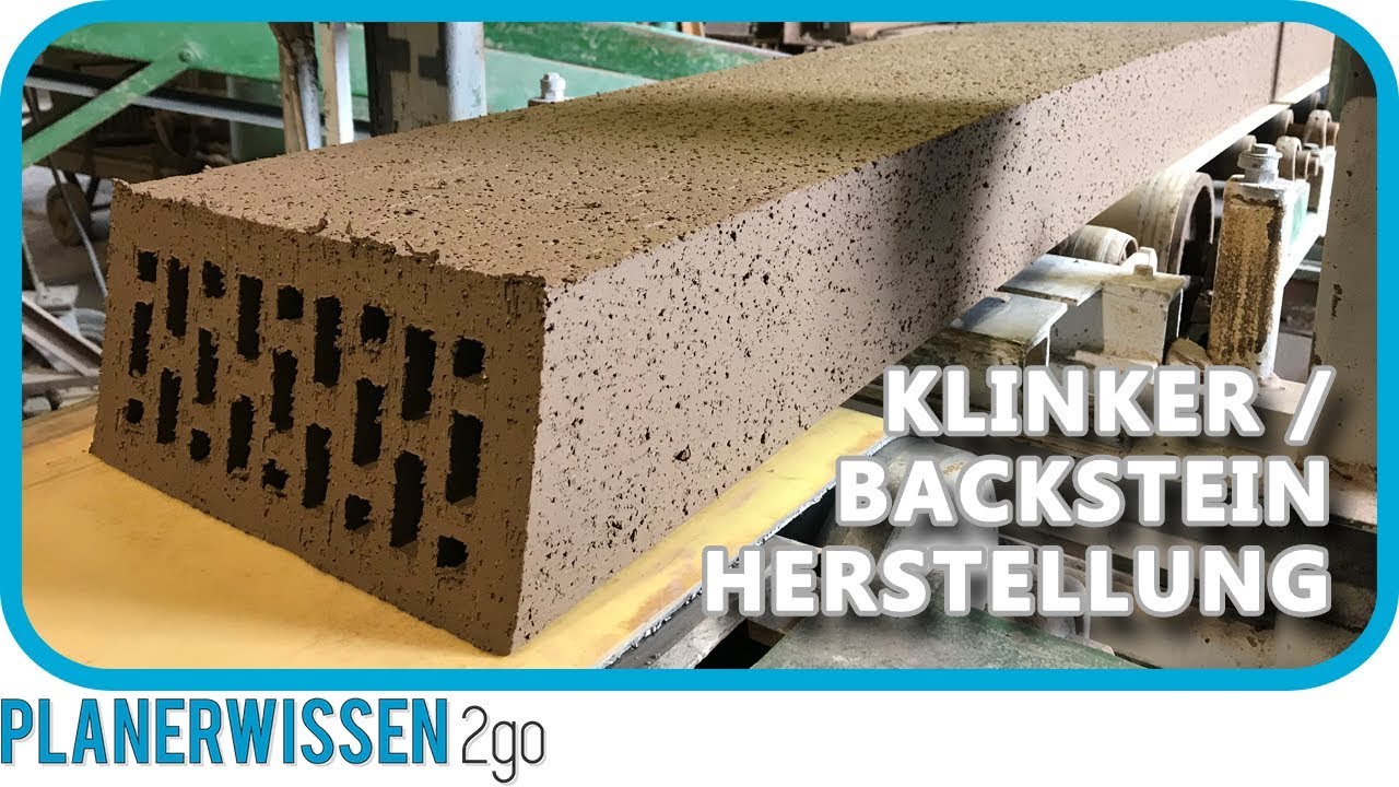 KLINKER Herstellung ► Strangpress & Wasserstrich Verfahren // PLANERWISSEN2go