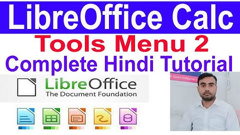 Libreoffice Calc Tools Menu Part 2 | Libreoffice Calc में Tools Menu सीखें | ccc exam preparation