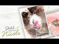 Floral Sprig with Alcohol Ink Backgrounds Tutorial | Sketch Starters with Nicole