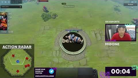 MIDONE from OG takes on the Betway Esports Skill Shot Challenge and... fails 😂