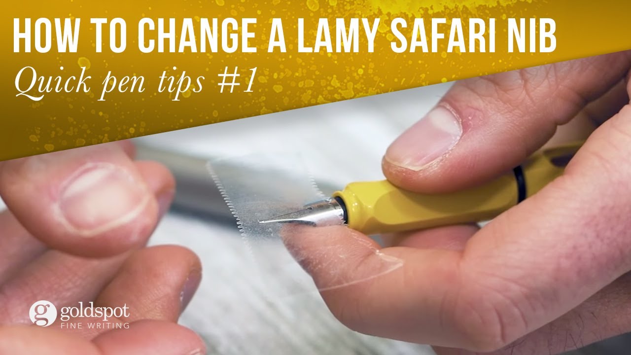 lamy safari cartridge instructions