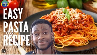 ፓስታ ሶስ አሰራር- How to make Spaghetti Sauce, Ethiopian food Recipe.