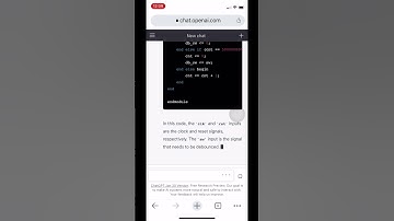 OpenAI create a debounce code in verilog