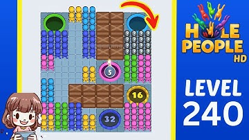 Hole People Level 240 Solution Walkthrough