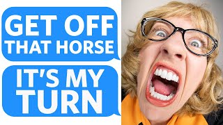 Entitled Mother tries to FORCE ME off of MY HORSE so her SPOILED CHILD can RIDE IT - Reddit Podcast
